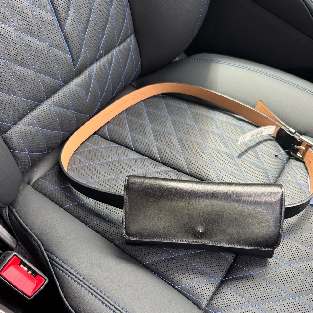 NWT Kate Spade Black Leather Belt Bag